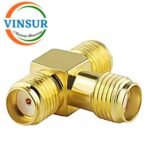 VSW260003-AD -- RF ADAPTER– 50 OHMS, SMA T -ADAPTER FEMALE-FEMALE-FEMALE ADAPTER