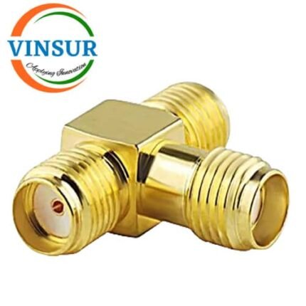 41420423 -- RF ADAPTER– 50 OHMS, SMA T -ADAPTER FEMALE-FEMALE-FEMALE ADAPTER