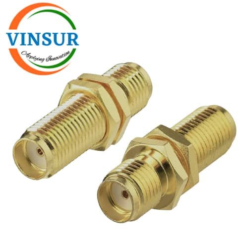 VSW-41421421 -- RF ADAPTER - 50 OHMS, SMA FEMALE TO SMA FEMALE STRAIGHT BULKHEAD ADAPTER VSW-41421421 -- RF ADAPTER - 50 OHMS, SMA FEMALE TO SMA FEMALE STRAIGHT BULK HEAD ADAPTER - Image 1