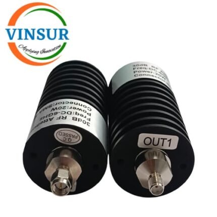 RF Fixed Attenuator (20W 30dB DC-6GHz SMA Male to SMA Female)