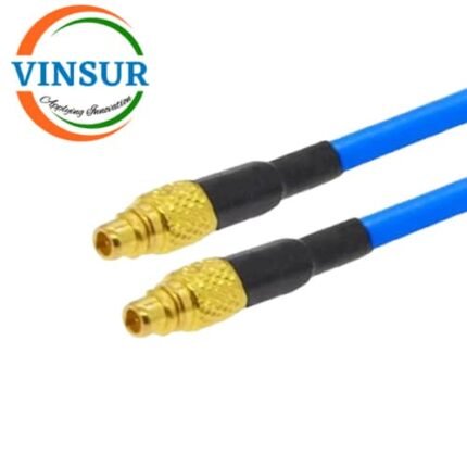 MMCX Male Straight to MMCX Male Right Angle for RG405 Cable of Length 315mm