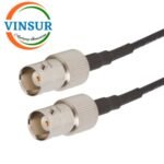 BNC Female Straight to BNC Female Straight for RG174 Cable of Length 1M