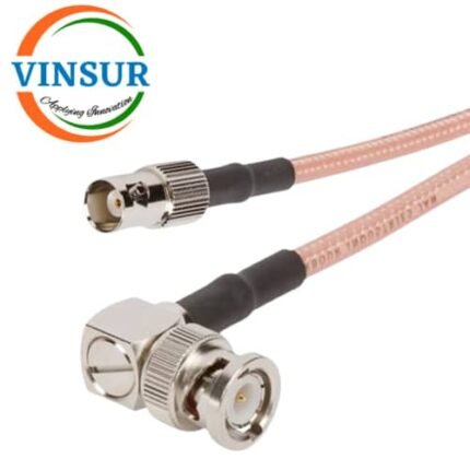 BNC Male Right Angle to BNC Female Straight for RG142 Cable of Length 1M