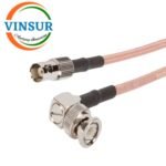 BNC Male Right Angle to BNC Female Straight for RG316 Cable of Length 1M