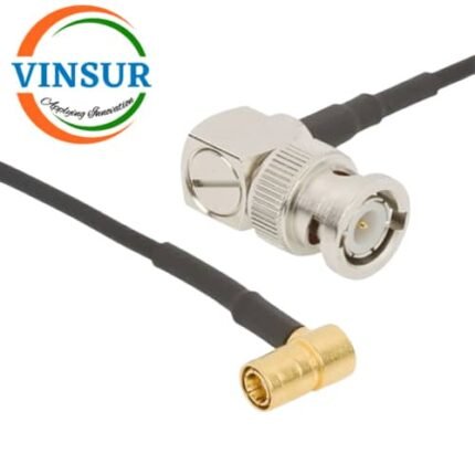 BNC Male Right Angle to SMB Male Right Angle for RG174 Cable of Length 6" Inch