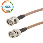 BNC Male Straight to BNC Male Straight for RG142 Cable of Length 1M