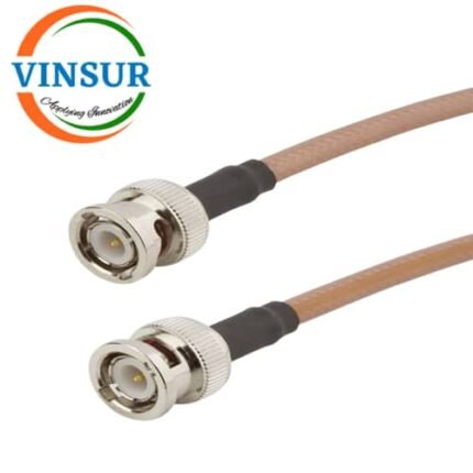 BNC Male Straight to BNC Male Straight for RG142 Cable of Length 1M