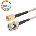 BNC Male Straight to SMA Male Straight for RG316 Cable of Length 12" Inch