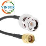 BNC Male Straight to SMA Male Straight for RG174 Cable of Length 12" Inch