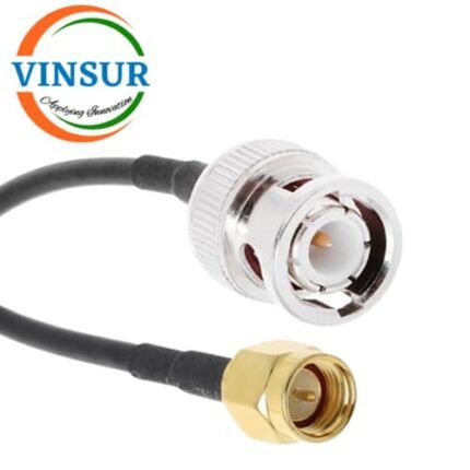 BNC Male Straight to SMA Male Straight for RG174 Cable of Length 12" Inch