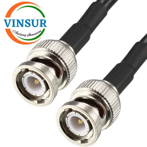 BNC STRAIGHT MALE TO BNC STRAIGHT MALE LMR-200 Cable Assembly (1M) BNC Male Straight to BNC Male Straight for LMR200 Cable of Length 1M - Image 1