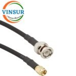 BNC Male Straight to SMA Male Straight for LMR200 Cable of Length 1M
