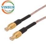 MCX Male Straight to MCX Male Straight for RG178 Cable of Length 12" Inch
