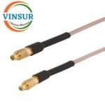 MMCX Male Straight to MMCX Male Straight for RG178 Cable of length 12" Inch