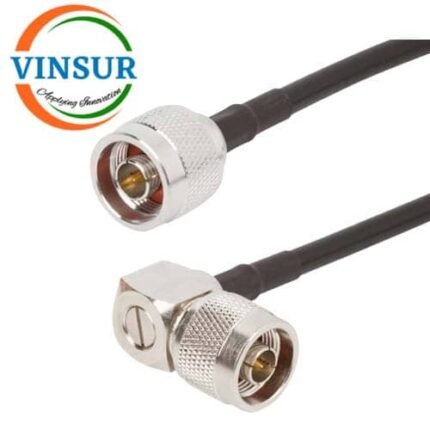 N Male Straight to N Male Right Angle for LMR240 Cable of Length 1M