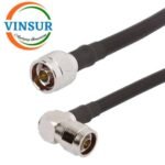 N Male Straight to N Male Right Angle  for LMR400 Cable of Length 1M