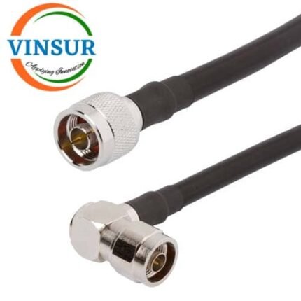 N Male Straight to N Male Right Angle  for LMR400 Cable of Length 1M