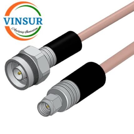 N Male Straight to SMA Male Straight for RG400 Cable of Length 2M