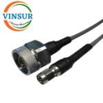 N Male Straight to SMA Male Straight RG405 T-flex Cable of Length 1M