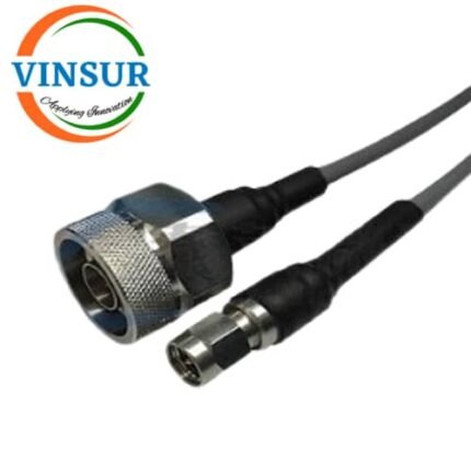 N Male Straight to SMA Male Straight RG405 T-flex Cable of Length 1M