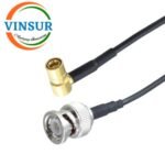 BNC Male Straight to SMB Male Right Angle for RG174 Cable of Length 1.53M