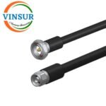 DIN(7/16) Male Straight to N Male Straight for 1/2" Super Flex Cable of Length 5M