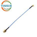 SMP Female Right Angle to SMA Male Straight for RG405 T-flex Cable of Length 500mm