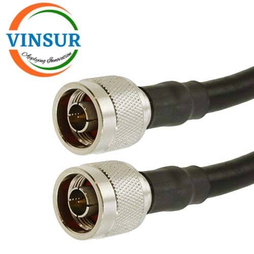 RF CABLE ASSEMBLY - 50OHMS , N MALE, STRAIGHT TO N MALE, STRAIGHT FOR RG214 CABLE OF LENGTH 3METER N Male Straight to N Male Straight for RG214 Cable of Length 3M - Image 1