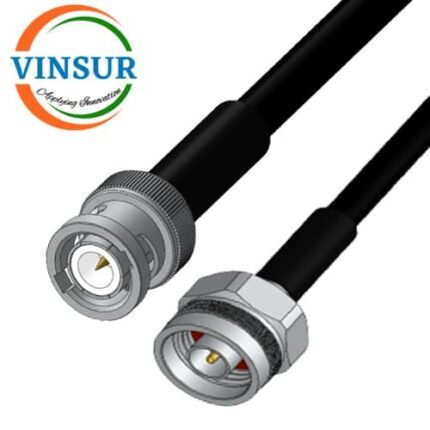 BNC Male Straight to BNC Male Straight for LMR240 Cable of Length 2M