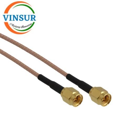 SMA Male Straight to SMA Male Straight for RG142 Cable of Length 15cm