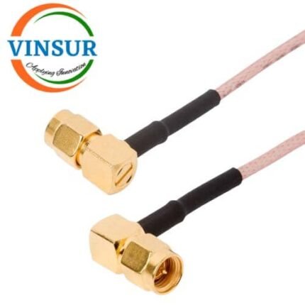 SMA Male Right Angle to SMA Male Right Angle RG-316 Cable of length 1M