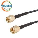 SMA Male Staright to SMA Male Staright RG-174 Cable of length 6" Inch