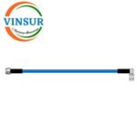 SMA Male Straight to SMA Male Right Angle for RG402 T-flex Cable of Length 38 Inch