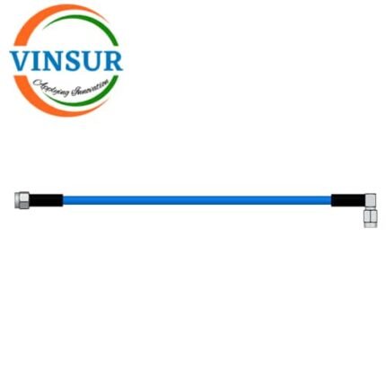 SMA Male Straight to SMA Male Right Angle for RG402 T-flex Cable of Length 38 Inch