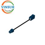 Fakra SMB Male Strsight to Fakra SMB Female Strsight for RG174 Cable of Length 705mm