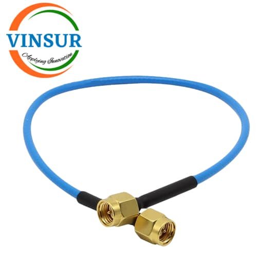 VSW-SMA-MM-ST-RG405-CA-1M -- RF CABLE ASSEMBLY - SMA MALE TO SMA MALE STRAIGHT FOR RG405(0.086) CABLE ASSEMBLY SMA Male Straight to SMA Male Straight For RG405 Cable of Length 3M - Image 1