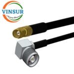 SMA Male Straight to N Male Right Angle for LMR240-FR Cable of Length 120mm