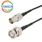 BNC Male Straight to BNC Female Straight for RG58 Cable of Length 1M