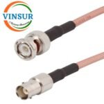 BNC Male Straight to BNC Female Straight for RG316 Cable of Length 1M