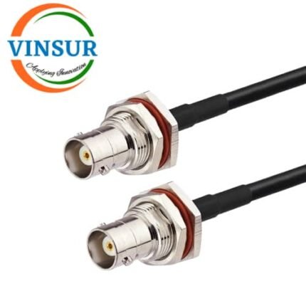 BNC Female Straight  Bulkhead to BNC Female Straight Bulkhead for LMR200 Cable of Length 1M