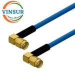 SMA Male Right Angle to SMA Male Right Angle for RG402 Cable of Length 32cm(320mm)