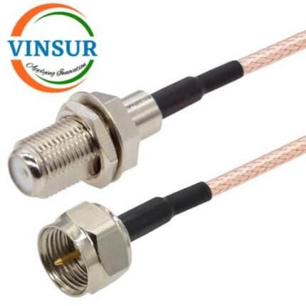 F-type Male Straight to F-type Female Straight Bulkhead for RG179 Cable of Length 1M