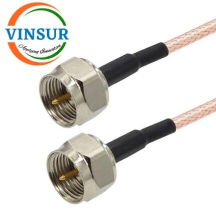 F-type Male Straight to  F-type Male Straight for RG179 Cable of Length 1M