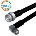 TNC Male Right Angle to N Male Straight for LMR400-UF Cable of Length 5M