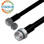QN Male Right Angle to N Male Straight for LMR400-UF Cable Assembly Length of 5m