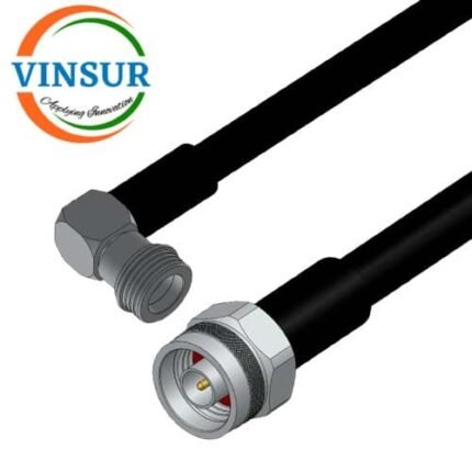QN Male Right Angle to N Male Straight for LMR400-UF Cable Assembly Length of 5m