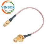 MCX Male Straight to SMA Female Straight for RG-316 Cable of Length 0.25 meter