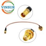 MCX Female Straight to SMA Female Straight for RG-316 Cable of Length 0.25 meter