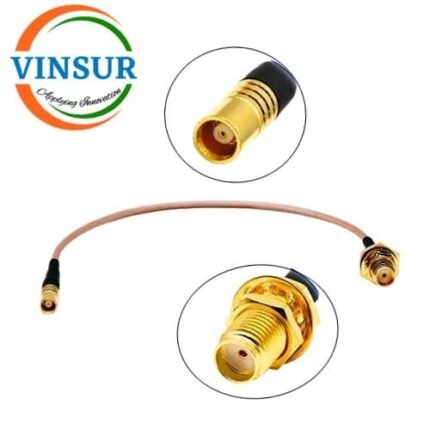 MCX Female Straight to SMA Female Straight for RG-316 Cable of Length 0.25 meter