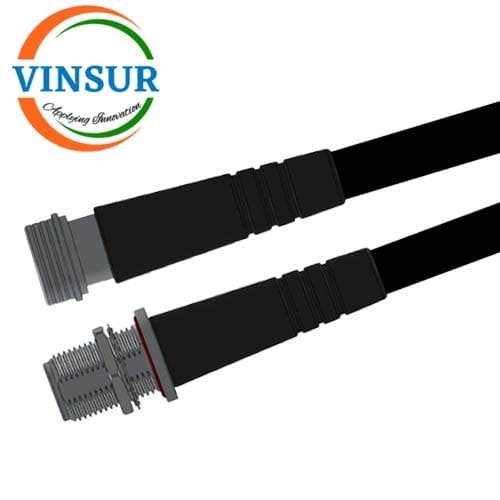 VSW260174-CA - QN Male Straight to N Female Straight Bulk Head for LMR400-UF Cable of Length 15M QN Male Straight to N Female Straight Bulk Head for LMR400-UF Cable of Length 15M - Image 1